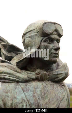 Carlton Foster Bond statue, Pearson Air Museum, Vancouver, Washington National réserve Historique Banque D'Images