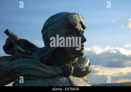 Carlton Foster Bond statue, Pearson Air Museum, Vancouver, Washington National réserve Historique Banque D'Images