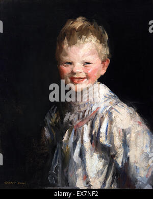 Robert Henri, rire enfant 1907 Huile sur toile. Whitney Museum of American Art, New York City, USA. Banque D'Images