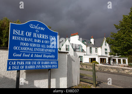 L'Isle of Harris Inn à Tarbert sur l'île de Harris, Hébrides extérieures, en Écosse, au Royaume-Uni. Banque D'Images