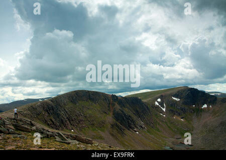 Le Nord de l'Corries, Stob Coire une Lochain Lochain et Cairn Cairn Gorms de dessous, le parc national de Cairngorm, Badenoch & Speys Banque D'Images