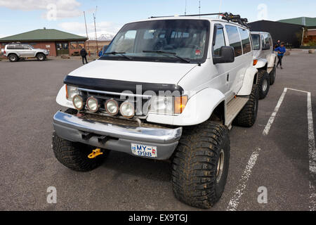 4x4 fortement modifiées pour la conduite hors route et des visites l'islande Banque D'Images