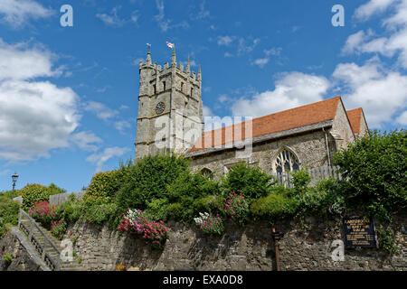 Eglise St Mary, Carisbrooke, nr Newport, Isle of Wight, Angleterre, RU, FR. Banque D'Images