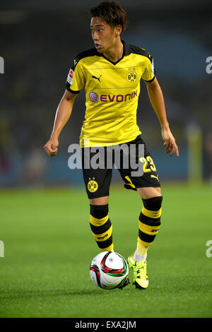 Kanagawa, Japon. 7 juillet, 2015. Shinji Kagawa (Dortmund) Football/soccer : Borussia Dortmund Asia Tour 2015, pré-saison match amical entre Kawasaki Frontale 0-6 Borussia Dortmund à Todoroki Stadium à Kanagawa, Japon . © EXTRÊME-ORIENT PRESSE/AFLO/Alamy Live News Banque D'Images