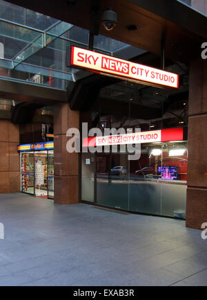 SKY News City Studio Sydney Australie Banque D'Images