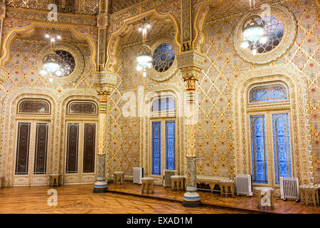 Le hall de l'hôtel Palacio da Bolsa, ou Palais de la Bourse, un bâtiment néoclassique dans le centre historique de Porto. Banque D'Images