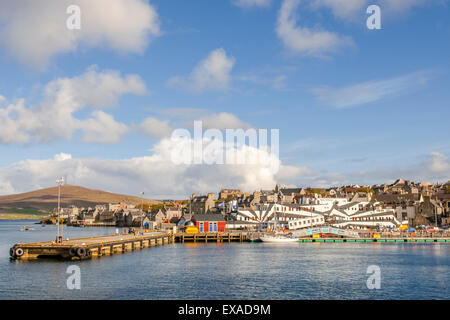 Jetty et port, Lerwick, le continent les Orcades, Shetland, Écosse, Royaume-Uni Banque D'Images