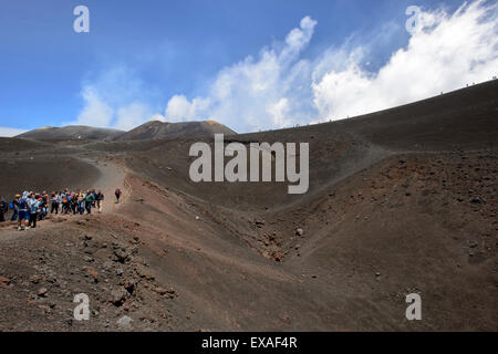 Le mont Etna, Sicile Banque D'Images