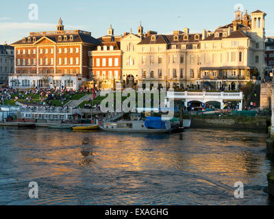 Scène de rivière, Richmond upon Thames, Grand Londres, Surrey, Angleterre, Royaume-Uni, Europe Banque D'Images