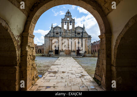 Monastère Arkadi historique, Crète, îles grecques, Grèce, Europe Banque D'Images