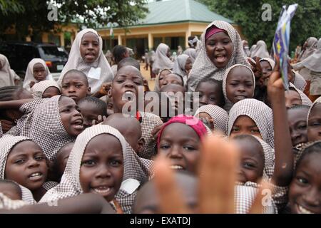 L'école islamique à Abuja au cours de session review Banque D'Images