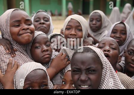 L'école islamique à Abuja au cours de session review Banque D'Images