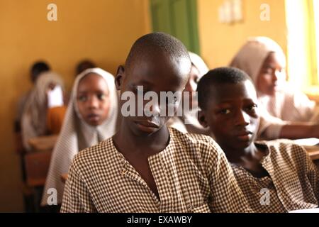 L'école islamique à Abuja au cours de session review Banque D'Images