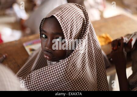 L'école islamique à Abuja au cours de session review Banque D'Images