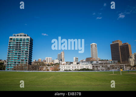 Domaine et vue sur East Sydney, Australie Banque D'Images