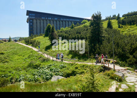 Labska bouda, Zlate Navrsi, Krkonose, Elbe pré, NP monts des Géants, République Tchèque Banque D'Images