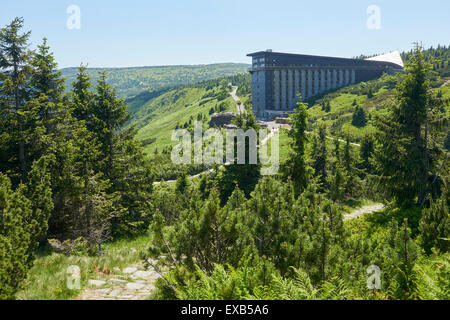 Labska bouda, Zlate Navrsi, Krkonose, Elbe pré, NP monts des Géants, République Tchèque Banque D'Images