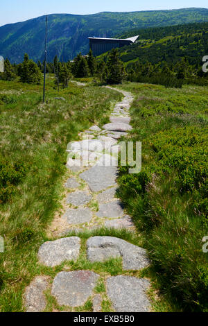 Labska bouda, Zlate Navrsi, Krkonose, Elbe pré, NP monts des Géants, République Tchèque Banque D'Images