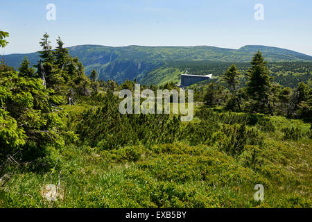 Labska bouda, Zlate Navrsi, Krkonose, Elbe pré, NP monts des Géants, République Tchèque Banque D'Images