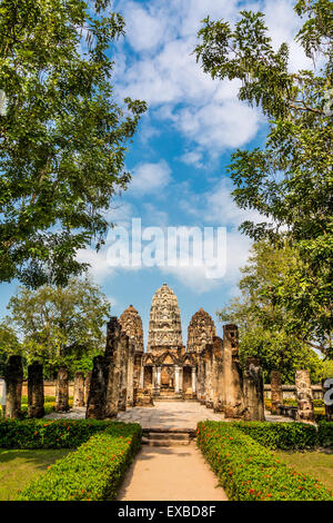 Temple Wat Sri Sawat à Sukhothai Historical Park, centre de la Thaïlande. Banque D'Images