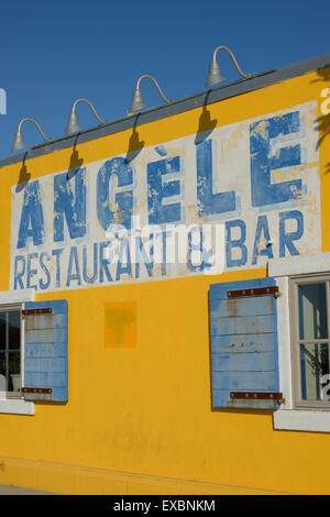 Restaurant et bar Angèle au bord de la rivière, Napa CA Banque D'Images