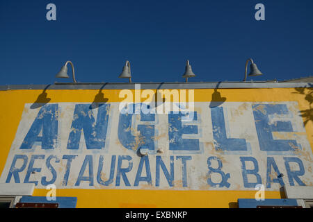 Restaurant et bar Angèle au bord de la rivière, Napa CA Banque D'Images