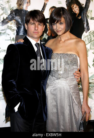 Tom Cruise et Katie Holmes à la première de Los Angeles'' de l'argent. Banque D'Images