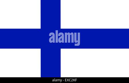 Drapeau de la Finlande Illustration de Vecteur