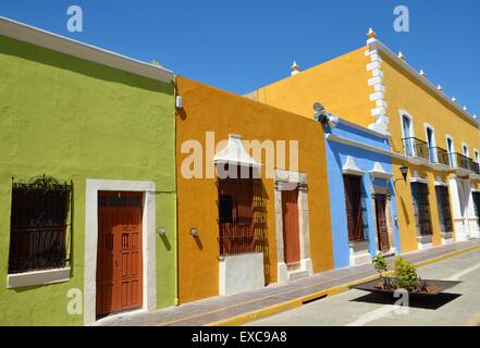 Ville de Campeche au Mexique l'architecture coloniale Banque D'Images