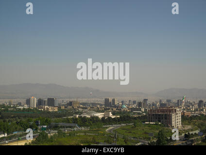 Vue panoramique sur la ville, le comté de Shemiranat, Téhéran, Iran Banque D'Images