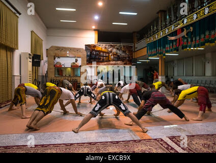 Le sport traditionnel de Zurkhaneh, Ispahan, Kashan, Iran Province Banque D'Images