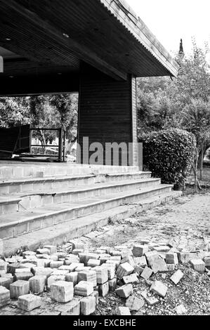Partie d'un bâtiment abandonné en Turquie Banque D'Images