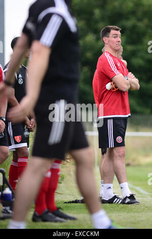 Ex Barnsley FC joueur et entraîneur de Sheffield United Chris Morgan. Photo : Scott Bairstow/Alamy Banque D'Images