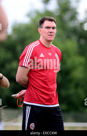 Ex Barnsley FC joueur et entraîneur de Sheffield United Chris Morgan. Photo : Scott Bairstow/Alamy Banque D'Images