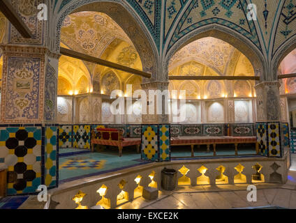 Amir Sultan Ahmad Bathhouse, Province d'Ispahan, Kashan, Iran Banque D'Images