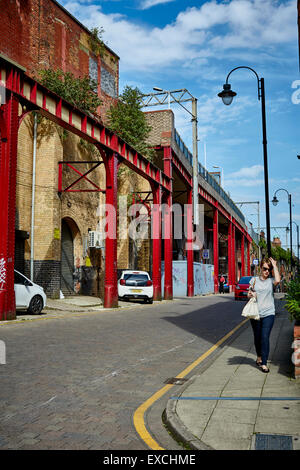 Photos de chemin de fer industriel de Manchester Deansgate Banque D'Images