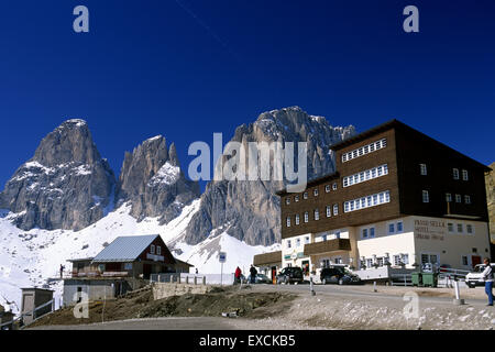 Italie, Tyrol Du Sud, Dolomites, Passo Sella Banque D'Images