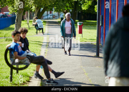 Photo Whalley Range salon Manley Park Royaume-uni Grande-bretagne British United Kingdom Europe European island Angleterre Anglais isle no Banque D'Images