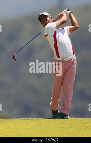 Gwangju, Corée du Sud. 10 juillet, 2015. Kazuki Higa (JPN) Golf : La 28e Universiade d'été 2015 Les hommes de Gwangju 3 Ronde à Naju Gold Lake Country Club à Gwangju, Corée du Sud . © Sho Tamura/AFLO SPORT/Alamy Live News Banque D'Images