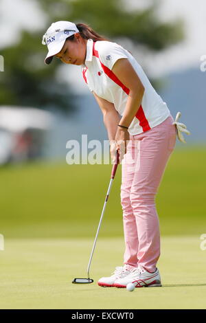 Gwangju, Corée du Sud. 10 juillet, 2015. Riko Inoue (JPN) Golf : La 28e Universiade d'été 2015 femmes de Gwangju ronde individuel 3 à Naju Gold Lake Country Club à Gwangju, Corée du Sud . © Sho Tamura/AFLO SPORT/Alamy Live News Banque D'Images