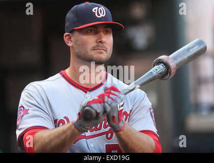 Baltimore, MD, USA. 11 juillet, 2015. Nationals de Washington DH Clint Robinson (25). Nationals de Washington contre Baltimore Orioles à l'Oriole Park at Camden Yards de Baltimore, MD, le 11 juillet 2015. Credit : Cal Sport Media/Alamy Live News Banque D'Images