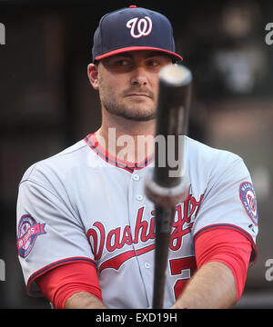 Baltimore, MD, USA. 11 juillet, 2015. Nationals de Washington DH Clint Robinson (25). Nationals de Washington contre Baltimore Orioles à l'Oriole Park at Camden Yards de Baltimore, MD, le 11 juillet 2015. Credit : Cal Sport Media/Alamy Live News Banque D'Images