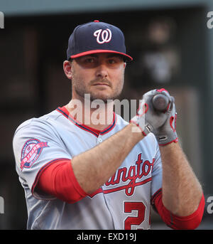 Baltimore, MD, USA. 11 juillet, 2015. Nationals de Washington DH Clint Robinson (25). Nationals de Washington contre Baltimore Orioles à l'Oriole Park at Camden Yards de Baltimore, MD, le 11 juillet 2015. Credit : Cal Sport Media/Alamy Live News Banque D'Images