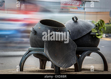 Corbeille, arrière-plan, flou, voiture, la vitesse, la vitesse de route. Banque D'Images