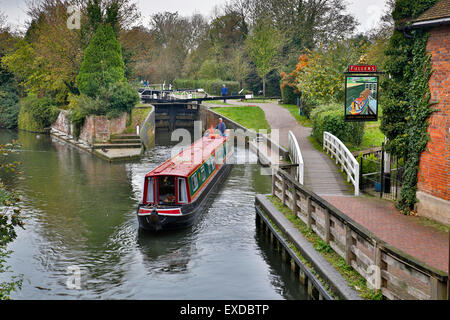 Kennet and Avon Canal ; Newbury Berkshire ; UK Banque D'Images