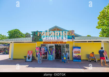 Pass-A-Grille sur l'extrême sud de St. Pete Beach sur la côte du golfe de Floride Banque D'Images