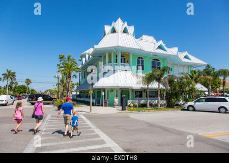 Pass-A-Grille sur l'extrême sud de St. Pete Beach sur la côte du golfe de Floride Banque D'Images