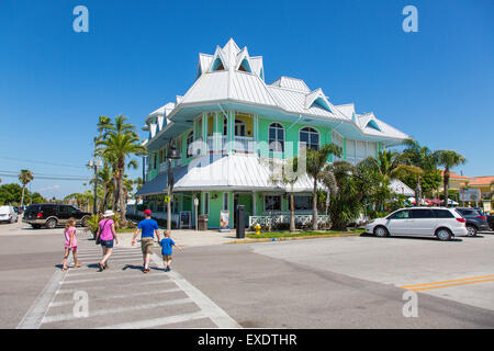 Pass-A-Grille sur l'extrême sud de St. Pete Beach sur la côte du golfe de Floride Banque D'Images