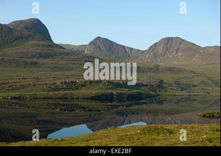 Les collines de de Coigach Loch Lurgain sur Inverpolly, Wester Ross Highland Ecosse. 9950 SCO Banque D'Images