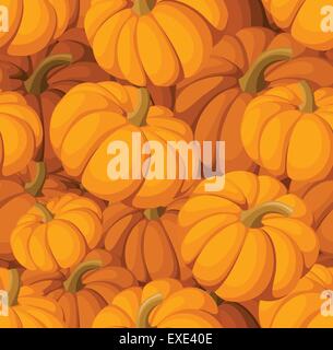 Modèle transparent avec les citrouilles. Vector illustration. Illustration de Vecteur